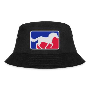 Red Blue Sport Horse - Bucket Hat - black - Front - Lela (165cm)
