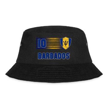 Barbados Fußball Mannschaft - Bucket Hat - Schwarz - Vorne - Lela (165cm)