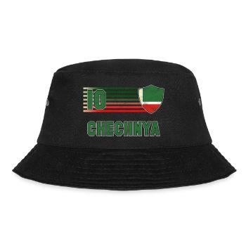 Tschetschenien Fußball Mannschaft - Bucket Hat - Schwarz - Vorne - Lela (165cm)