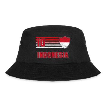 Indonesia Football Team - Bucket Hat - black - Front - Lela (165cm)