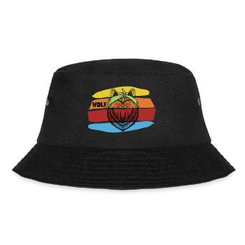 WOLF - Bucket Hat - Schwarz - Vorne - Lela (165cm)