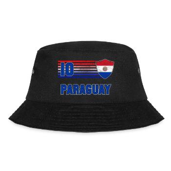 Paraguay Fußball Mannschaft - Bucket Hat - Schwarz - Vorne - Lela (165cm)