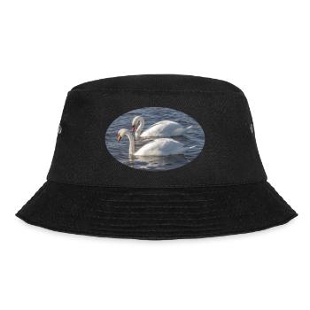 Swan pairs - Bucket Hat - black - Front - Lela (165cm)