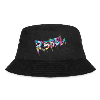Rebel Rebels Lustige Retro Musik Hip Hop Rocknroll - Bucket Hat - Schwarz - Vorne - Lela (165cm)