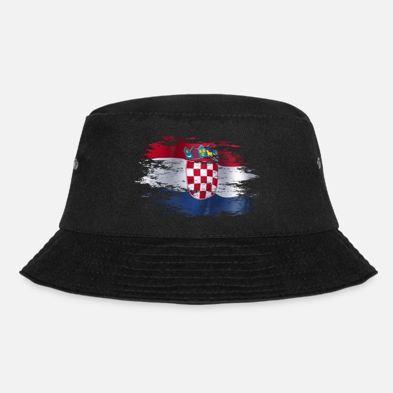 Kroatien used - Bucket Hat - Schwarz