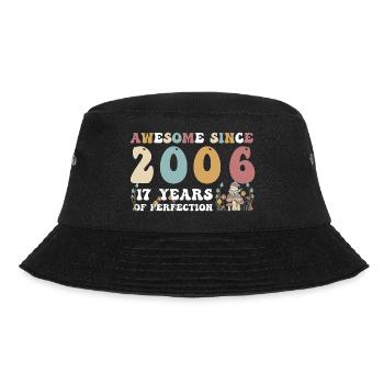Awesome since 2006 17 Year of Perfection - 17th - Bucket Hat - black - Front - Lela (165cm)