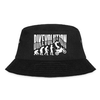 Motorcycle Evolution Vintage Shadow Biker - Bucket Hat - Schwarz - Vorne - Lela (165cm)