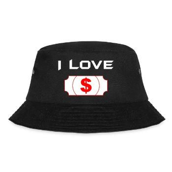 Bitcoin Trading Crypto Aktien - Bucket Hat - Schwarz - Vorne - Lela (165cm)