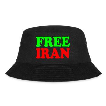 Free iran - Bucket Hat - Schwarz - Vorne - Lela (165cm)
