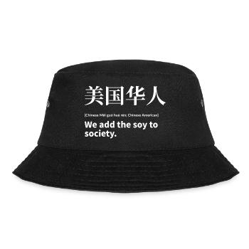 Chinese American - Bucket Hat - black - Front - Lela (165cm)