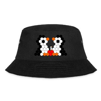 Pinguinfamilie - Bucket Hat - Schwarz - Vorne - Lela (165cm)