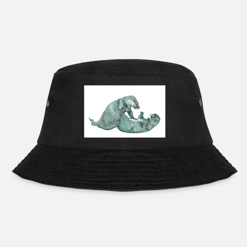 Otter 3 07 02 2023 - Bucket Hat - Schwarz