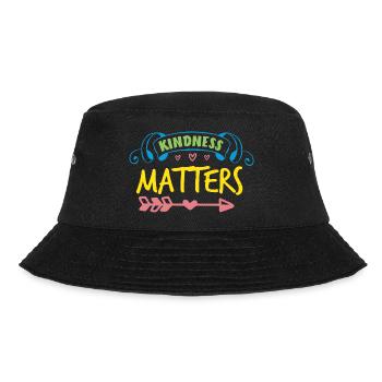 KINDNESS MATTERS - Bucket Hat - black - Front - Lela (165cm)