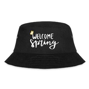 Welcome Spring - Bucket Hat - Schwarz - Vorne - Lela (165cm)