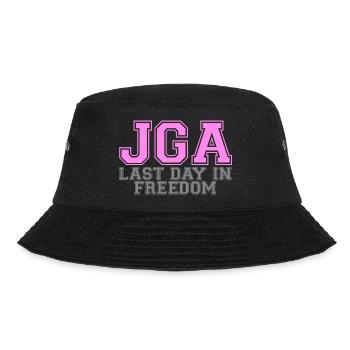 JGA - Last Day In Freedom - Bucket Hat - Schwarz - Vorne - Lela (165cm)