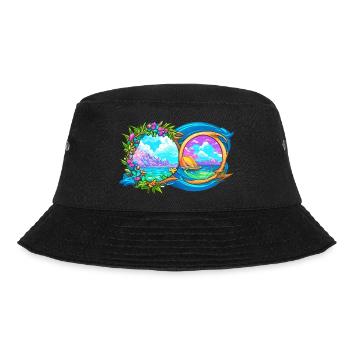Unterwegs auf dem Ozean - Bucket Hat - Schwarz - Vorne - Lela (165cm)