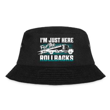 I'm Just Here For The Rollbacks Trucking Tow Truck - Bucket Hat - black - Front - Lela (165cm)