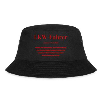 LKW Fahrer - Bucket Hat - Schwarz - Vorne - Lela (165cm)