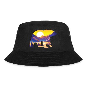 Hike Mountains Mountain Hiking Mountain Hikers Hiking - Bucket Hat - black - Front - Lela (165cm)