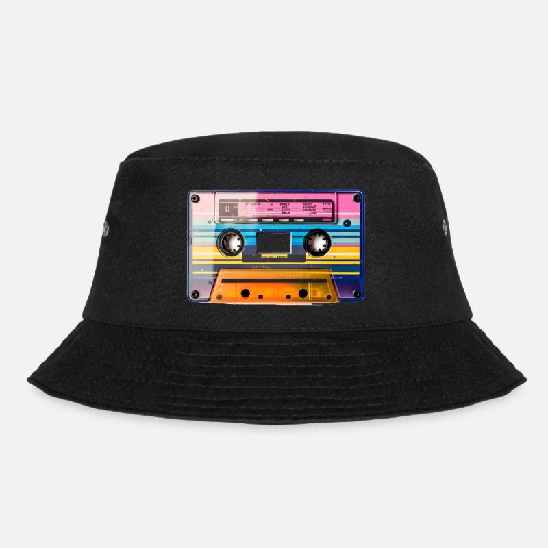 Kassette - Bucket Hat - Schwarz