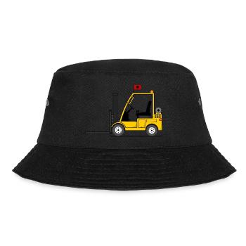 Forklift Albania flag - Bucket Hat - black - Front - Lela (165cm)