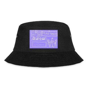 Peace Baker. - Bucket Hat - Schwarz - Vorne - Lela (165cm)