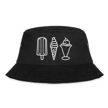 Ice cream flavor - Bucket Hat - black - Front - Lela (165cm)