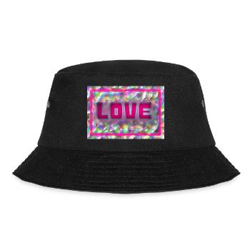 PAAR. ICH HABE GERADE GEHEIRATET. Junggesellinnenabschied. HEILIGER VALENTINSTAG. MARIES - Bucket Hat - Schwarz - Vorne - Lela (165cm)