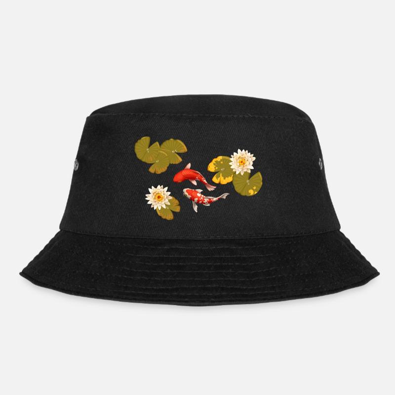 Meerestiere - Bucket Hat - Schwarz