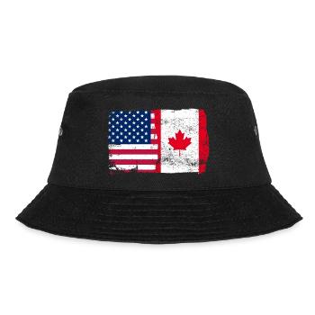 Stars and Maple Banner - Bucket Hat - black - Front - Lela (165cm)