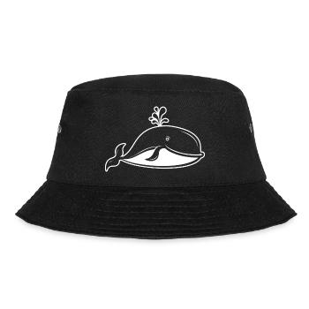 Wal Meer Fische - Bucket Hat - Schwarz - Vorne - Lela (165cm)