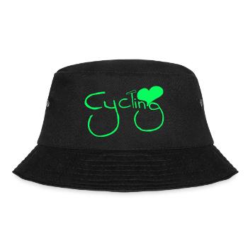 cyclist cycling bmx bike sport mountain biking hobby - Bucket Hat - black - Front - Lela (165cm)