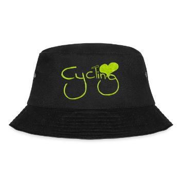 cyclist cycling bmx bike sport mountain biking hobby - Bucket Hat - black - Front - Lela (165cm)