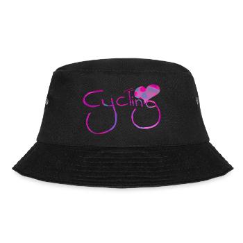 Radfahrer Radfahren BMX Fahrrad Sport Mountainbiken Hobby - Bucket Hat - Schwarz - Vorne - Lela (165cm)