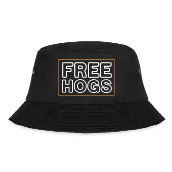 free hogs Design for a jokes fan - Bucket Hat - black - Front - Lela (165cm)