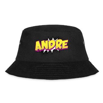 Andre Nom personnalisé Style de bande dessinée Pop Art, André - Bob - noir - Devant - Lela (165cm)