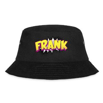 Frank Custom Name Comic Book Style Pop Art, Frank - Bucket Hat - black - Front - Lela (165cm)