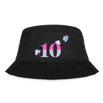 10th anniversary mermaid - Bucket Hat - black - Front - Lela (165cm)