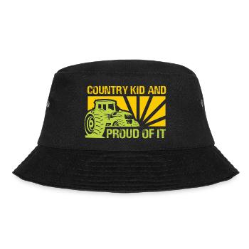 Country kid and proud of it - Bucket Hat - black - Front - Lela (165cm)