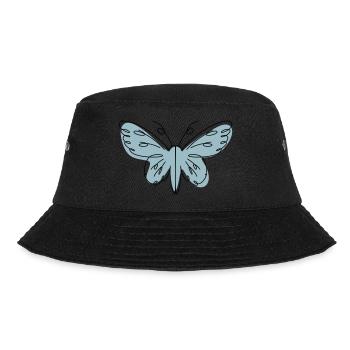 Abstraktes Design Schmetterling - Bucket Hat - Schwarz - Vorne - Lela (165cm)