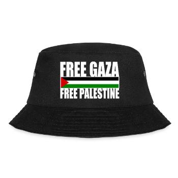 Free gaza free palestine - Bucket Hat - Schwarz - Vorne - Lela (165cm)