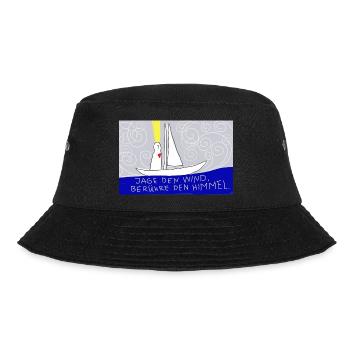 Jage den Wind, berühre den Himmel. - Bucket Hat - Schwarz - Vorne - Lela (165cm)