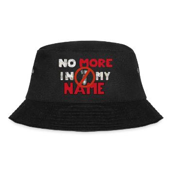 No more in my name - Bucket Hat - black - Front - Lela (165cm)