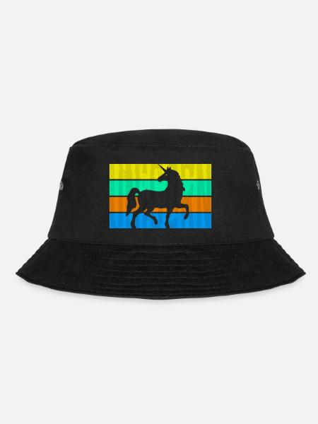 Einhorn - Unicorn! - Bucket Hat - Schwarz