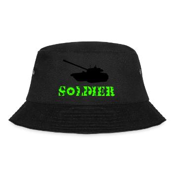 Tank Soldier - Bucket Hat - black - Front - Lela (165cm)