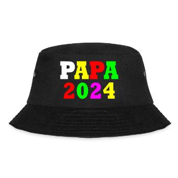 Papa 2024 - Bucket Hat - Schwarz - Vorne - Lela (165cm)
