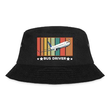 Flugzeug Busfahrer - Flugzeug Pilot Reisen Reisen - Bucket Hat - Schwarz - Vorne - Lela (165cm)