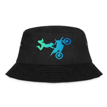 Motocross Dirt Bike Rider Motorcycle - Bucket Hat - black - Front - Lela (165cm)