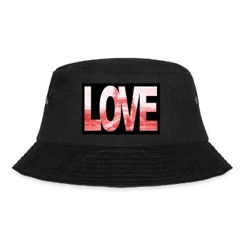 Paris Tauben Love - Bucket Hat - Schwarz - Vorne - Lela (165cm)
