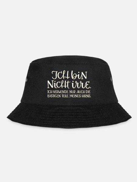 Ich bin nicht IRRE - Bucket Hat - Schwarz